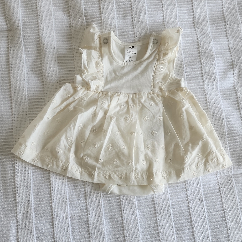 H&M Cream Baby Dress